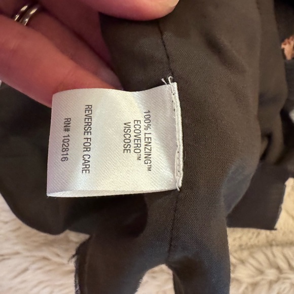 Garnet Hill Floral Long Sleeve Dress - Brown and Pink - Picture 5 of 7